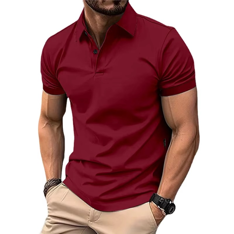 Polo voor Heren Zomer – Lichtgewicht Casual T-shirt met Knoopjes en Kraag