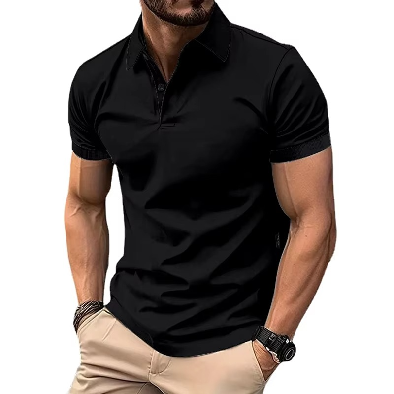 Polo voor Heren Zomer – Lichtgewicht Casual T-shirt met Knoopjes en Kraag