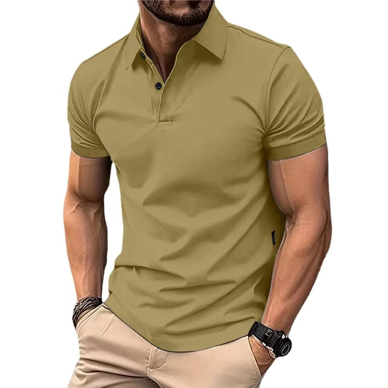 Polo voor Heren Zomer – Lichtgewicht Casual T-shirt met Knoopjes en Kraag