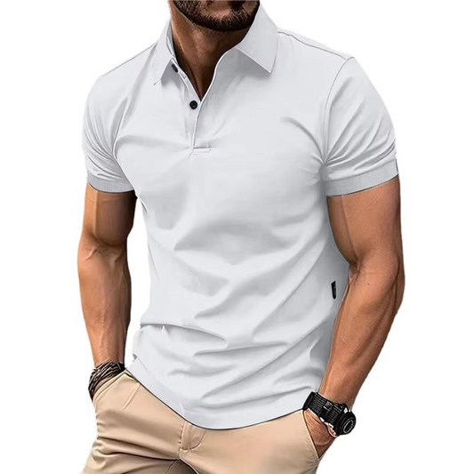 Polo voor Heren Zomer – Lichtgewicht Casual T-shirt met Knoopjes en Kraag