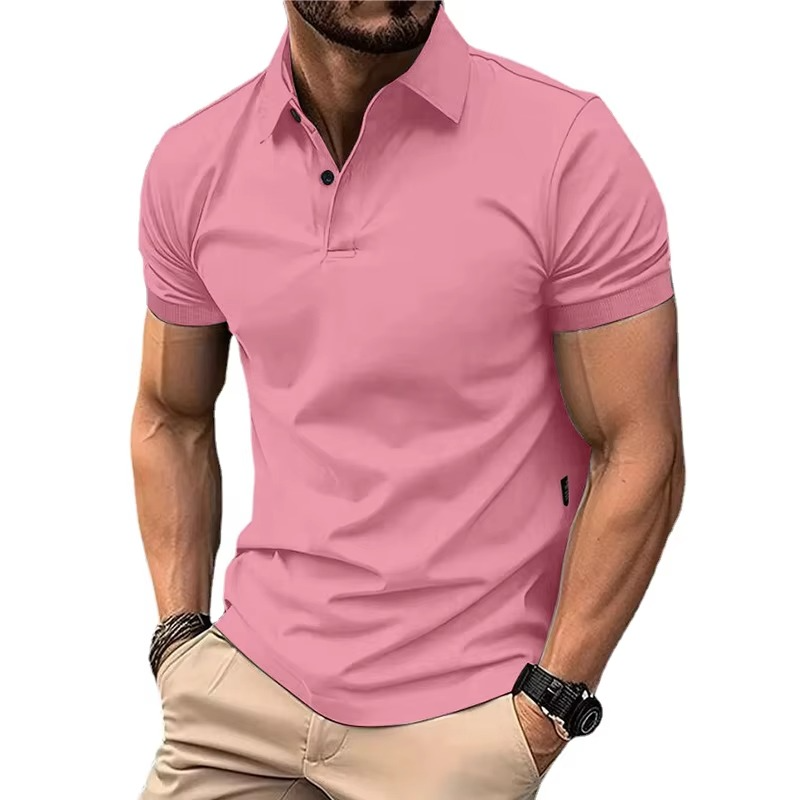 Polo voor Heren Zomer – Lichtgewicht Casual T-shirt met Knoopjes en Kraag