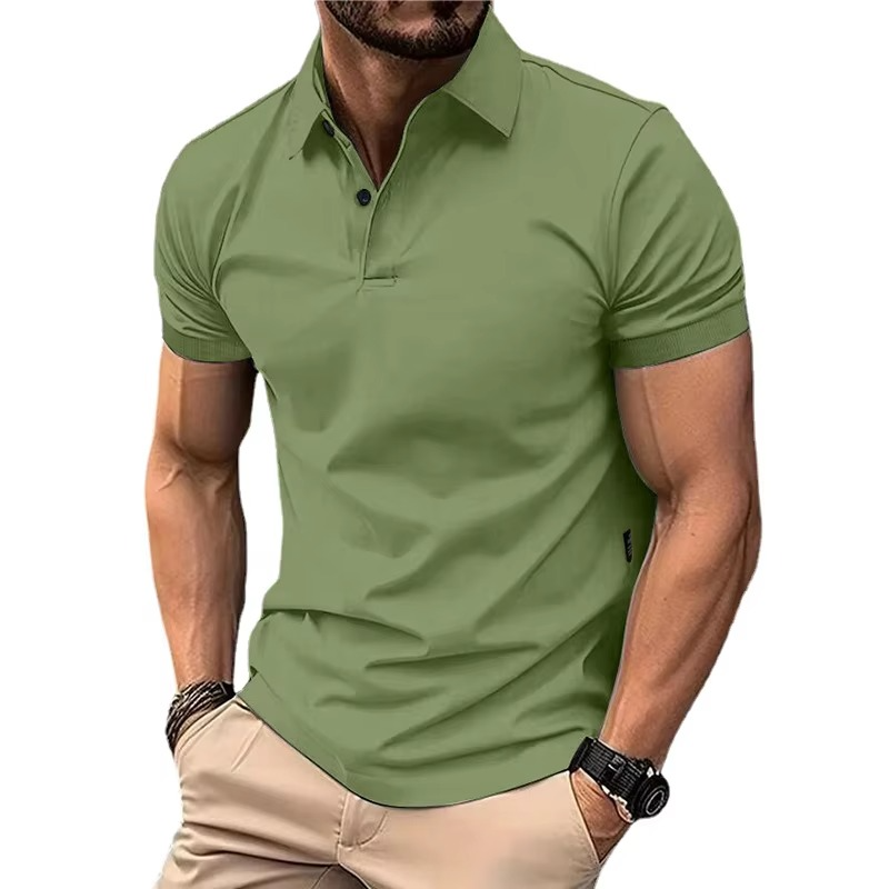 Polo voor Heren Zomer – Lichtgewicht Casual T-shirt met Knoopjes en Kraag